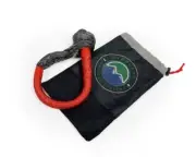 Overland Vehicle Systems 5/8 Soft Recovery Shackle With Loop & Abrasive Sleeve