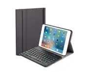 7-Color Backlit Bluetooth Keyboard Case for iPad 9.7/10.2/10.5/Mini - Black