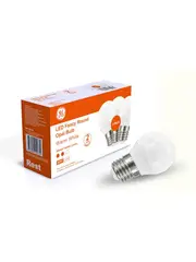 GE 3 Pack 3.1W Opal LED Fancy ES Globe in Warm White