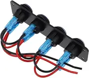 TOKIDNY Panel Utv Lights Light Pole Partsamswitch Panel Boat Horn Marine Rv Rv Rock Toggle Button Start Rocker Atv Accessories Interruptor Para Carro Utv Black Plastic