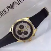 在飛比找Yahoo奇摩拍賣-7-11運費0元優惠優惠-直購#EMPORIO ARMANI 亞曼尼 石英計時-三眼皮