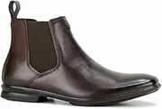 Mens Hush Puppies Chelsea Extra Wide Mahogany Leather Boots 15 EEE (Extra Extra Wide) Dress/Formal