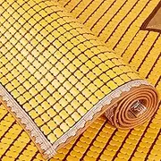 Rattan Mat Bed, Foldable Smooth ES,Refreshing Breathable Wear Cushion Mat(80x150cm(2.62x4.92ft))