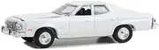Greenlight 43012N Hot Pursuit - 1974-76 Gran Torino Sedan Police Cruiser- White (Hobby Exclusive) with Light Bar 1:64 Scale Diecast