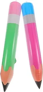 COSMEVIVI 2pcs Inflatable Crayon Pencil Decorations for Back to School Giant Hanging Pencil Balloons Adorable Classroom and Birthday Versatile Photo Props Easy to Transport