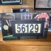 Meridian Point Originals Collection Solar Powered Address Sign Illuminated