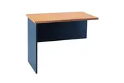 Mantone Return Office Desk - Select Beech an Ironstone