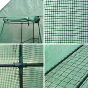 Greenfingers Greenhouse 1.2x1.9x1.9M Walk in Green
