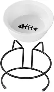 Toyvian 1 Set Elevated Cat Feeding Bowl User Friendly Design with Neck Guard Material Compact Easy to Clean Portion Control for Cats Spill Durable