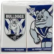 NRL Bulldogs Mascot Pocket Tissues (Pack of 4)