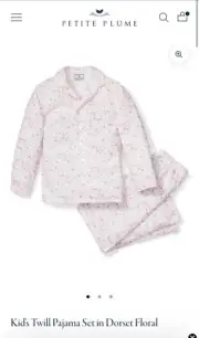 NWT Petite Plume Dorset Floral Pajama Set Long Sleeve & Pants Baby Girl 6-12 Mo