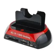 USB 3.0 to SATA IDE HDD Docking Station with Card Reader - Dual Slot for 2.5 3.5 Inch IDE Hard Drive