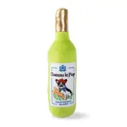 Fringe Studio Plush Chateau Le Pup Bottle Interactive Play Dog Squeaker Toy