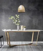 ARMIS: Retro Tiled Ellipse Shape Pendant Lights Champagne Gold
