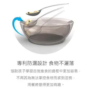 美國 Calibowl 吸盤碗 12oz 防漏防滑幼兒吸盤碗 附蓋 學習碗 2313 學習餐具