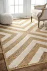 Rug 100% Natural Jute Runner Braided Style Living Area Rug Floor Décor Carpet