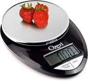 Ozeri ZK12-BK Pro Digital Kitchen Food Scale, 1g to 12 lbs Capacity, in Stylish Black