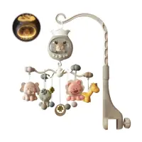 在飛比找momo購物網優惠-【JoyNa】嬰兒床鈴 可愛動物音樂旋轉床鈴(安撫玩具/嬰兒
