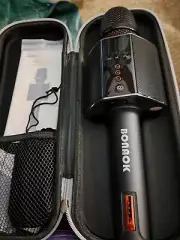 BONAOK Karaoke Microphone, Portable Wireless Bluetooth Karaoke Mic System for...