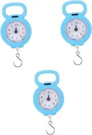 SEWOART 3pcs Portable Scale Portable Fishing Scale Weight Hook Scale Spring Scale Handheld Balance Scales Hand Held Scale Analog Luggage Scales Analog Bag Balance Mechanical Scale Metal