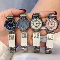 在飛比找蝦皮商城精選優惠-浪家摩天輪時尚女士腕錶鋼帶鑲鑽手錶電子錶