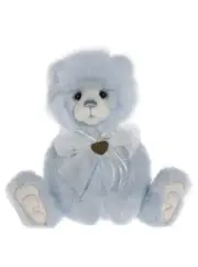 Charlie Bears 2023 - Gaynor | Blue Pastel Plush Teddy Bear Handmade with Bow