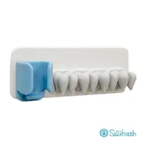 在飛比找momo購物網優惠-【韓國 Silibath】家庭號牙膏牙刷架