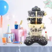 Wizardi 58" Birthday Standing Foil Balloon Decoration