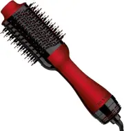Revlon Salon One-Step Original 1.0 Hair Dryer Hot Air Brush Red Holiday Ed. NEW