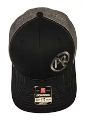Auto Ranch Black Grey Adj Mesh Back RICHARDSON 112 Trucker Hat Orignal Trucker