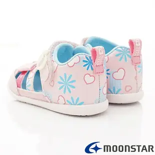 ★日本月星Moonstar機能童鞋-Carrot系列護趾涼鞋款CRB1134粉(寶寶段)