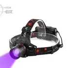 UV Headlamp Rechargeable, Headlamp with UV Light LED Blacklight Headlight 395...