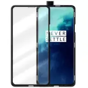 9H Tempered Glass Back Cover Case Magnetic Metal Bumper Frame for OnePlus 7 Pro