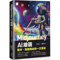 在飛比找PChome24h購物優惠-Midjourney AI 繪圖：指令、風格與祕技一次滿足