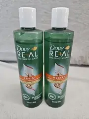 Dove Real Resist Bio-Mimetic Care Coconut and Vegan Elastin Shampoo 2-Pack 10 oz