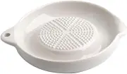 Amosfun Food Grinder Fruit Puree Maker Ceramic Bowl Garlic Vegetable Grinding Tool Easy to Operate Clean 1pc