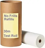 No Frills Refills Nappy Bin Liners - Compatible with Twist & Click Nappy Bin Systems - for Tommee Tippee, Closer to Nature, Diaper Genie - Diaper Trash Bags (30m-Test Roll)