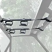 StarknightMT UTV Gun Rack - UTV Overhead Gun Holder Roof Gun/Bow Rack with Soft Padding, Adjustable Fits 21"-27" Spacing Compatible with Polaris Ranger Kawasaki Mule/RTV