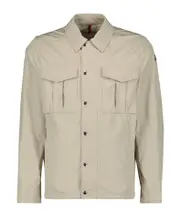 Moncler Logo Patch Shirt Jacket 1,2,3,4 beige