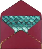 Mermaid Teal Fish Scale Ideal For Weddings, Friendships, And Holidays | Crafted From Premium Pearlescent Paper