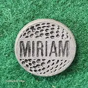 Personalized Metal Golf Ball Marker for Miriam