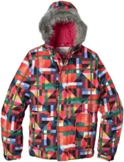 O'Neill Youth Girls Tigereye Insulated Snowboard Jacket 10 / 152 White AOP Multi