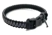 Paracord Bracelet Graphite & Black Micro Cord 550 U.S. Seller - Handmade