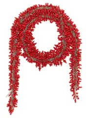 [Dries Van Noten] Dries Van Noten-Embroidered Scarf Gioielli Rosso-Donna OS