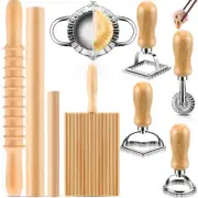 9 Pcs Gnocchi Pasta Making Tools kit - Gnocchi Board, Pasta Cutter, Ravioli S...