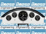 1957 Ford Fairlane Gauge Adapter Panels w/ Auto Meter Old Tyme Black (for: Ford)