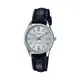 CASIO WATCH 卡西歐指標系列簡潔銀面大方名媛石英黑色皮帶腕錶 型號：LTP-V005L-7B【神梭鐘錶】