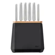 Furi Pro Stone 7pc Knife Block Set Midnight 7 Piece | 41510