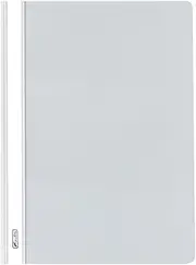 Herlitz 975474 File Folder A4 Polypropylene with Transparent Front Cover Pack of 10 Light Grey