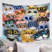 Big Cats’ Eyes Tapestry